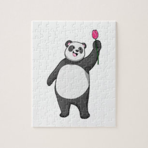 Quebra-cabeça Panda com Tulip