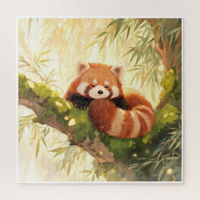 Quebra-cabeça Panda Vermelho (Vertical)
