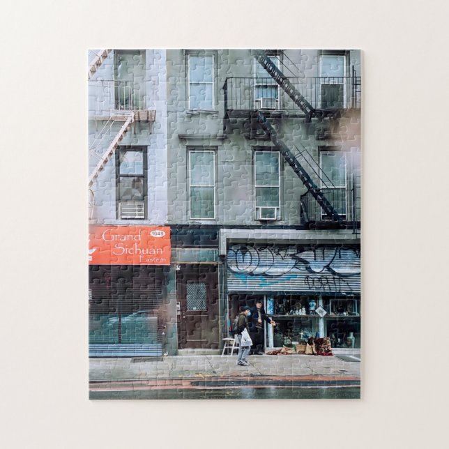 Quebra-cabeça Pandemia urbana | Surreal Nova Iorque em quarenten (Vertical)