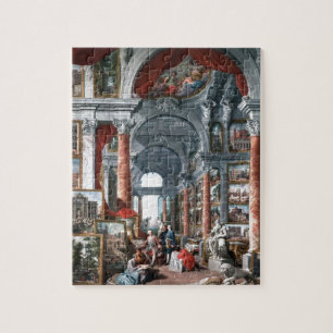 Quebra-cabeça Pannini - galeria das vistas de Roma moderna