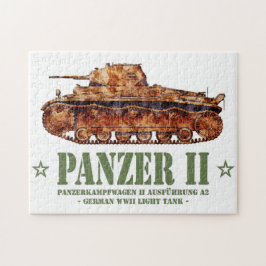 Quebra-cabeça Panzer II A2 Guerra Mundial 2 Tanque alemão leve