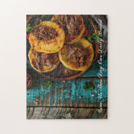 Quebra-cabeça Pão De Arepa Com Palavras De Oração Personalizadas