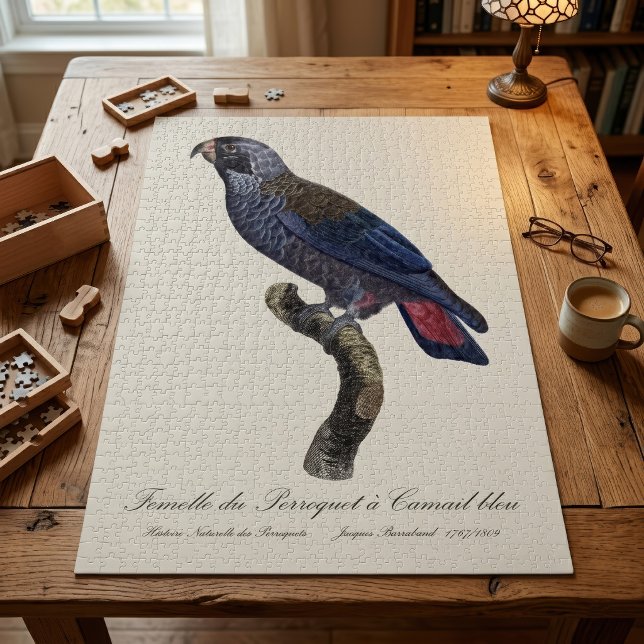 Quebra-cabeça Papagaio-cinza, Pionus fuscus (Dusky Parrot or Dusky Pionus, Pionus fuscus. Jigsaw Puzzle)