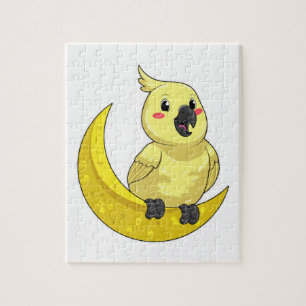 Quebra-cabeça Papagaio com Lua