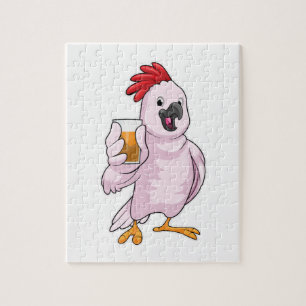 Quebra-cabeça Papagaio com suco