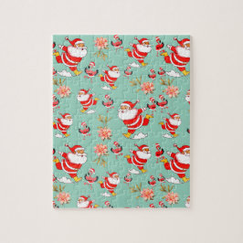 Quebra-cabeça Papagaio de Natal Tropical do Papai Noel
