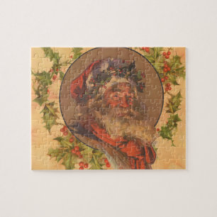 Quebra-cabeça Papai Noel Antigo Vitoriano Leyendecker