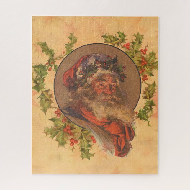Quebra-cabeça Papai Noel Antigo Vitoriano Leyendecker (Vertical)