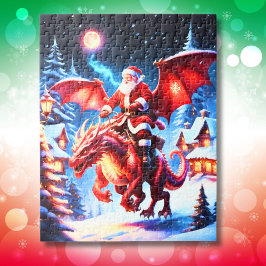 Quebra-cabeça Papai Noel e Dragão na Véspera de Natal