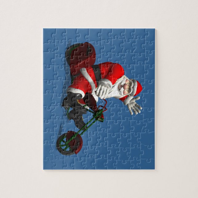 Quebra-cabeça Papai Noel Em Trike (Vertical)