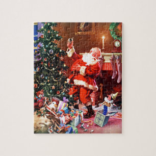 Quebra-cabeça Papai Noel na noite antes do Natal