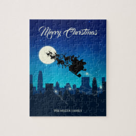 Quebra-cabeça Papai Noel Sleigh Natal