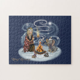 Quebra-cabeça Papais noeis Chris e Wilbur Fireside Friends Quebr