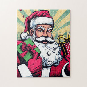 Quebra-cabeça Papais noeis de banda desenhada/Natal