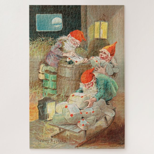 Quebra-cabeça Papais noeis de Natal suecos (por Jenny Nyström) (Vertical)