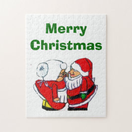 Quebra-cabeça PAPAIS NOEIS E SRA. CLAUSE CHRISTMAS KISS quebra-c