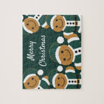Papais noeis Gingercake Men Cookie Green Christmas
