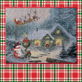 Quebra-cabeça Papais noeis Reindeer Sleigh Véspera de Natal