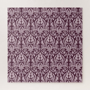 Quebra-cabeça Papel de parede clássico sem costura damask.