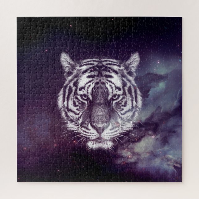 Quebra-cabeça Papel de parede de rosto do galáxio Tiger (Vertical)