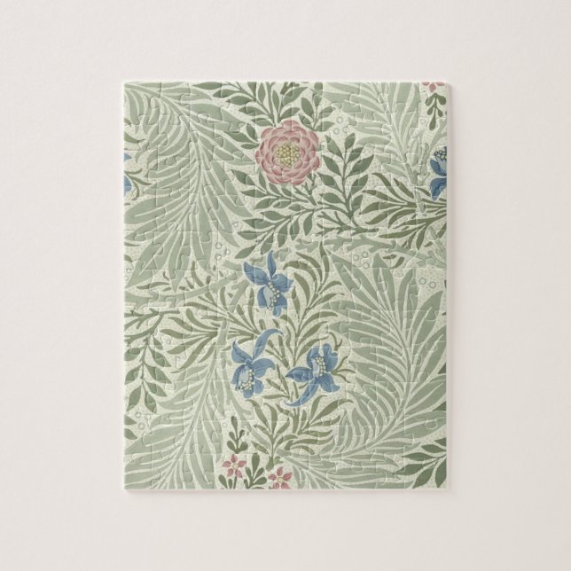 Quebra-cabeça Papel de Parede Floral Larkspur de William Morris (Vertical)