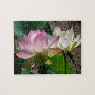 Quebra-cabeça Par de Flores de Lotus I