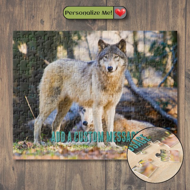 Quebra-cabeça Par de Lobos (Pair of Wolves Jigsaw Puzzle)