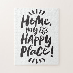 Quebra-cabeça PARA CASA, meu Lugar Feliz! Abrigos no local - Fi