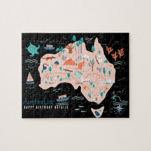 Quebra-cabeça para Crianças do Mapa Personalizado