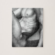 Quebra-cabeça Para Ele, Art Male Bodybuilder 8x10
