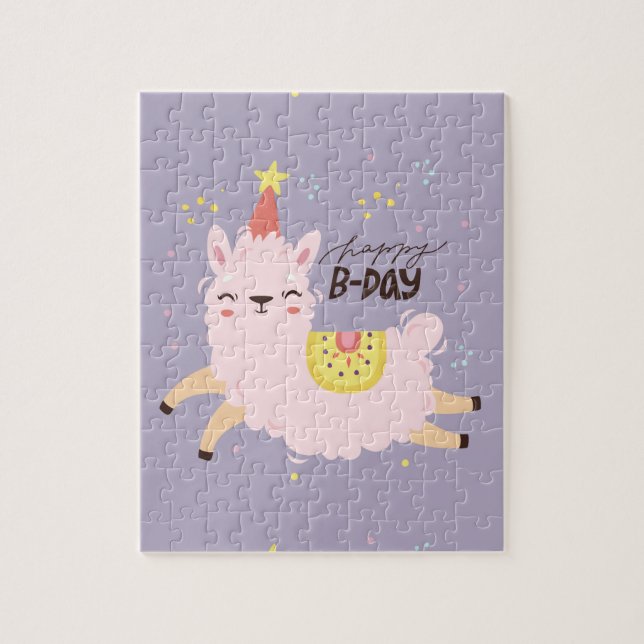 Quebra-cabeça Parabéns Lama (Vertical)