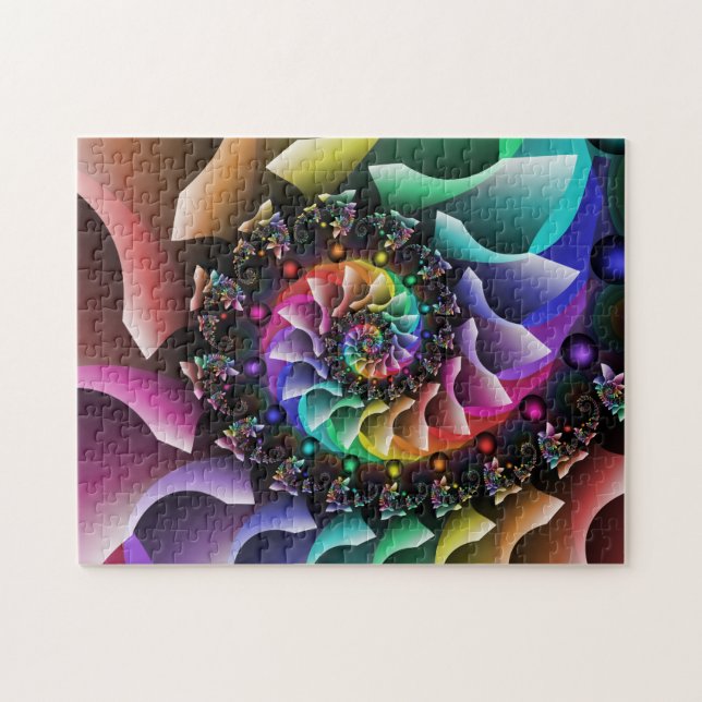 Quebra-cabeça Parada espiral da cor do Fractal (Horizontal)