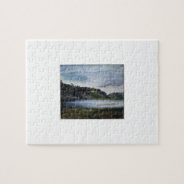 Quebra-cabeça Paradise Rocks - Rhode Island - John La Farge (Horizontal)