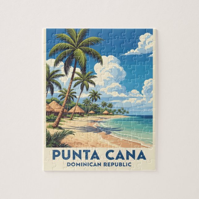 Quebra-cabeça Paraíso da praia de Punta cana (Vertical)