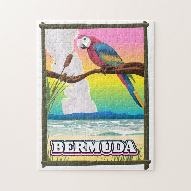 Quebra-cabeça Paraíso das Bermudas. (Vertical)