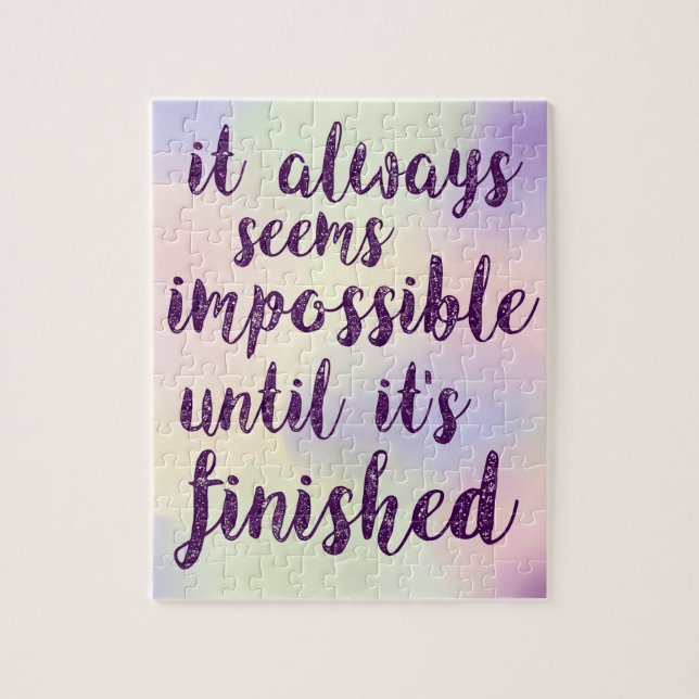 Quebra-cabeça Parece sempre impossível (Vertical)