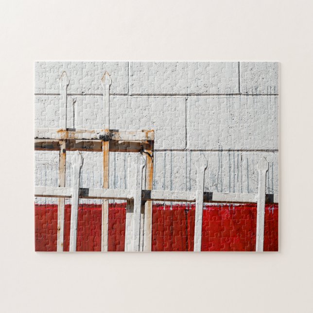 Quebra-cabeça Parede Branca Pintada (Horizontal)