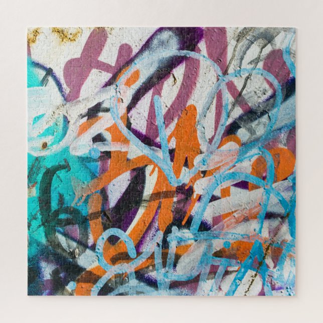 Quebra-cabeça Parede de concreto, textura granulada. (Vertical)