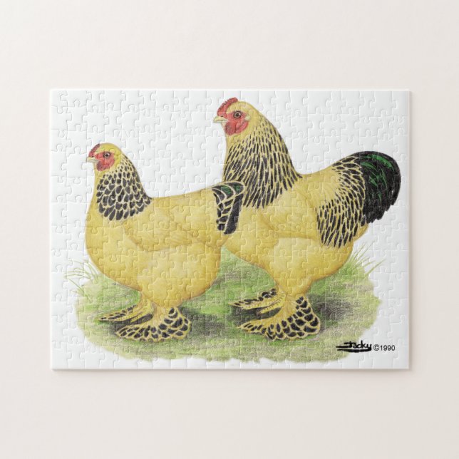 Quebra-cabeça Pares amarelos de Brahma (Horizontal)