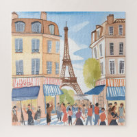 Paris França Torre Eiffel | Aquarela Europeia