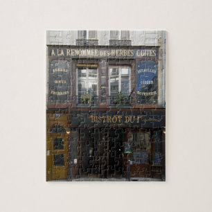 Quebra-cabeça ~ Paris France do restaurante do ~ do bar de vinho