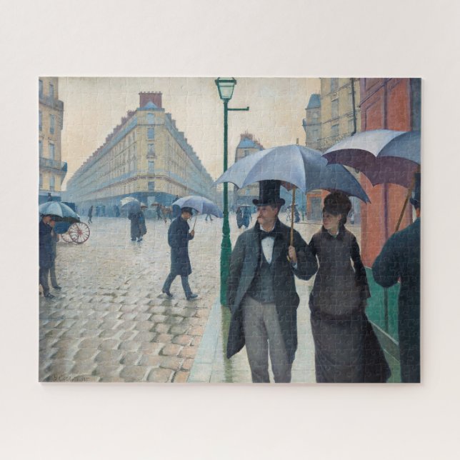 Quebra-cabeça Paris Street;Rainy Day by Gustave Caillebot Quebra (Horizontal)