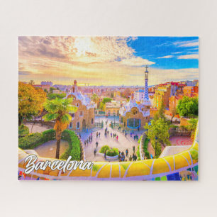Quebra-cabeça Park Guell, Barcelona, Espanha
