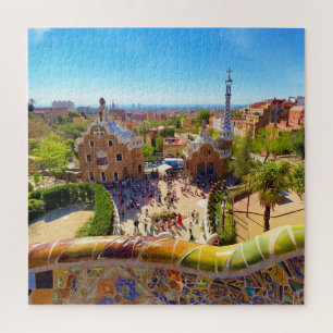 Quebra-cabeça Park Guell em Barcelona