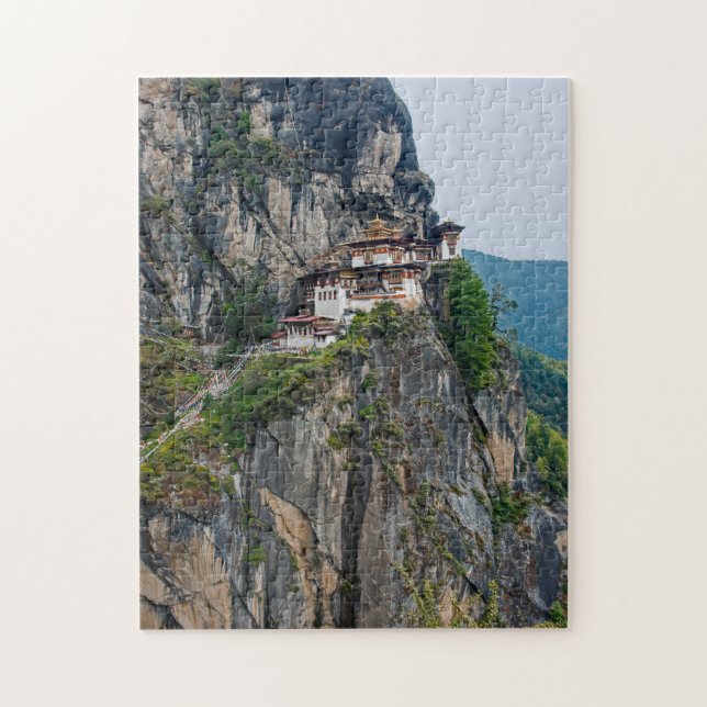 Quebra-cabeça Paro Taktsang: O Mosteiro do Ninho do Tigre - Butã (Vertical)