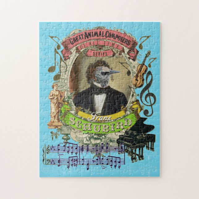 Quebra-cabeça Paródia animal de Schubert do compositor de (Vertical)