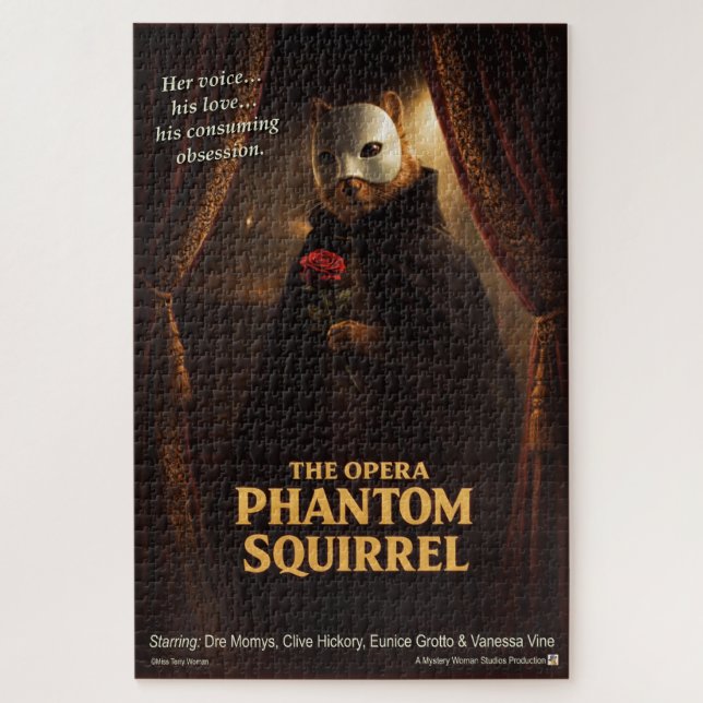 Quebra-cabeça Paródia de Esquilo Fantasma da Ópera (Vertical)