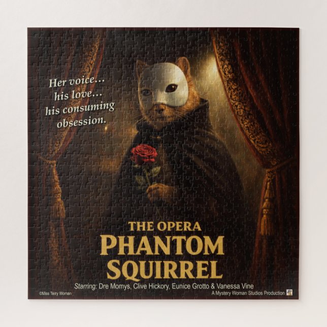 Quebra-cabeça Paródia de Esquilo Fantasma da Ópera (Vertical)