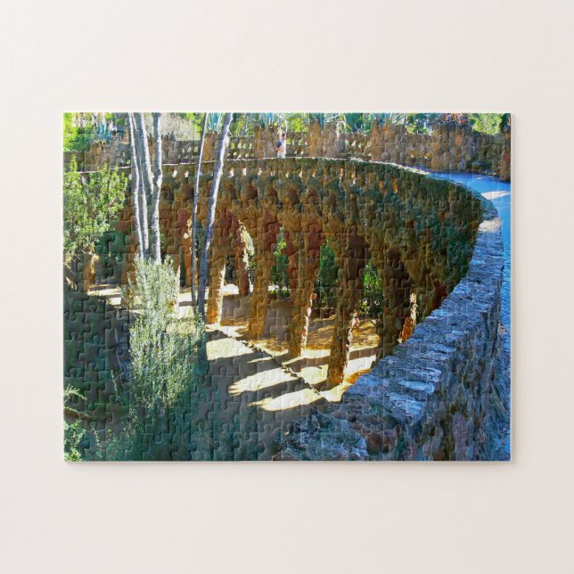 Quebra-cabeça Parque de Montserrat Barcelona. (Horizontal)