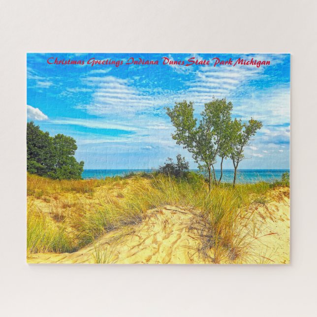Quebra-cabeça Parque Estadual Indiana Dunes Michigan. (Horizontal)